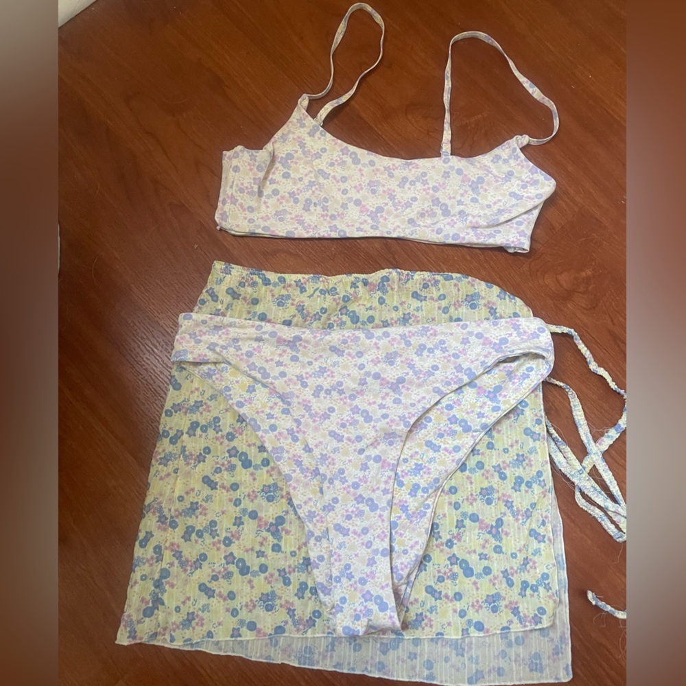 Out From Under Sage Printed Scoop Bikini